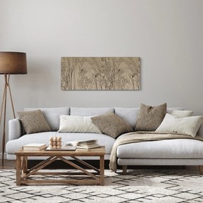 Tablou - Contururile plantelor (120x50 cm)
