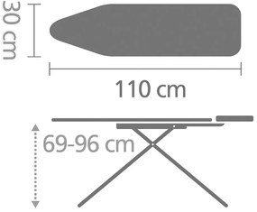 Masă de călcat Denim Black A – Brabantia