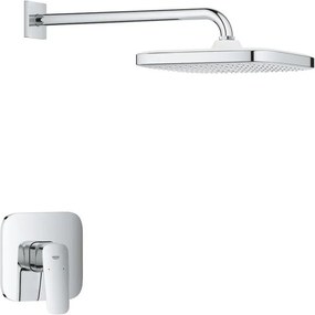 Sistem de dus incastrat Grohe Cubeo Tempesta cu palarie 1 functie fara corp ingropat finisaj crom lucios