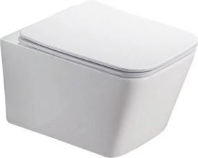 Capac WC slim Fluminia Paris Quick Release softclose alb