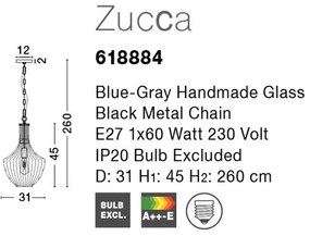 Lustra, Pendul design modern decorativ Zucca NVL-618884