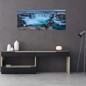 Tablou - Priveliște la cascade (120x50 cm)