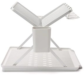 Uscator de vase pliabil Brabantia SinkSide 1004152, Suport pentru ustensile, Rezistent la coroziune, Gri deschis