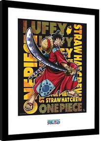 Afiș înrămat One Piece - Luffy in Wano Artwork