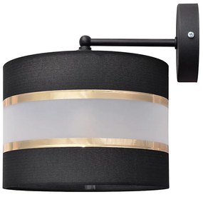 Lampă de perete HELEN 1xE27/15W/230V neagră/aurie