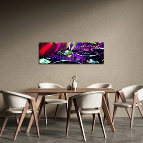 Tablou - DJ (cu ceas) (90x30 cm)
