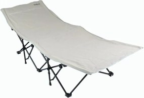 Șezlong pliabil, bej, geantă de transport