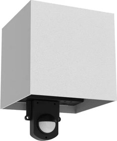 Brilagi - Aplică de perete LED pentru exterior cu senzor CUBE LED/6W/230V gri IP65