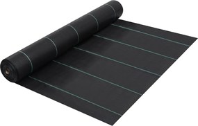 vidaXL Membrană antiburuieni & antirădăcini, negru, 2x100 m, PP