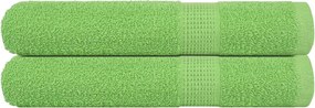 vidaXL Prosoape de saună, FROGN, 2 buc., verde măr, 80x200 cm, 360 g/m²