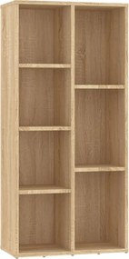 vidaXL Bibliotecă, stejar Sonoma, 50x25x106 cm, lemn prelucrat