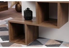 Măsuță de cafea DILAY 52x100 cm maro/albă