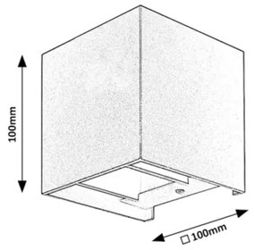 Aplică de exterior SOLIN 1xG9/42W/230V IP54 neagră Rabalux 7396