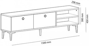 Comoda TV Clara Sapphire Oak