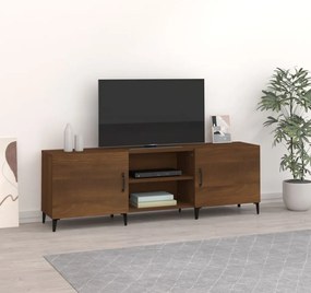 vidaXL Comodă TV, stejar maro, 150x30x50 cm, lemn compozit