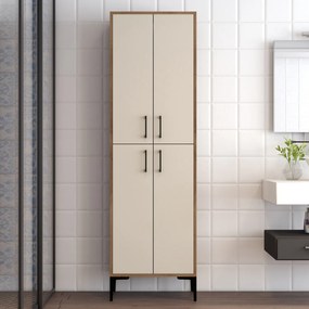 Dulap cu rafturi Berliner (Nuc + Crem). 1072515