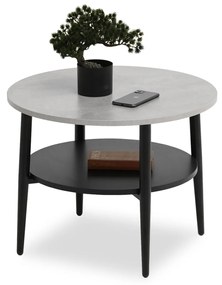 Măsuță de cafea Randolf S (beton + negru). 1111687