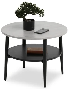 Măsuță de cafea Randolf S (beton + negru). 1111687