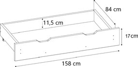 Cutie de depozitare pentru copii CASUTA D3 alba
