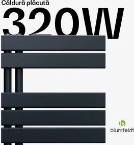 Blumfeldt Radiator Fairmont, 45 x 80 cm, de perete, design modern, cu încălzire pe apă