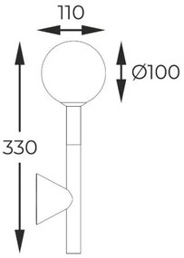 Aplică Zuma Line W0574-01B-SDFZ ARCTURUS 1xG9/4W/230V negru