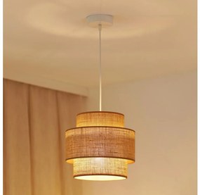 Lustră aplicată Brilagi SPACE YUTE 1xE27/15W/230V d. 25 cm bej/alb