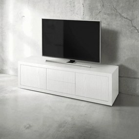 COMODA TV - ALB FRASIN SI LEMN NATUR