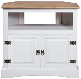 282630 vidaXL Comodă stil mexican Corona, alb, 80 x 43 x 78 cm, lemn de pin