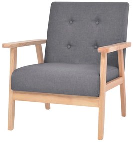 Fotoliu, gri închis, material textil