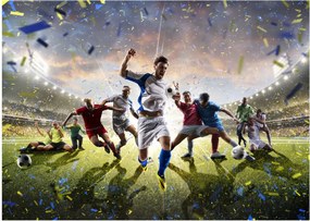 Tablou pe sticlă - Fotbal (70x50 cm)