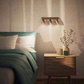 Aplica de perete din alama cu 3 spoturi directionabile Stoccolma