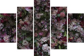 Tablou - Perete de flori (150x105 cm)