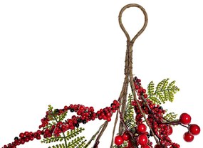 Ramura Christmas, rosu, 15x55 cm
