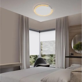 Plafoniera circulara aluminiu alb GREAMY D-46cm