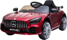 Masinuta Electrica cu acumulator pentru copii NOVOKIDS™ Mercedes AMG GTR , Roti din Cauciuc EVA, 3-8 ani , usi cu deschidere , Baterie12V, 2 Viteze,