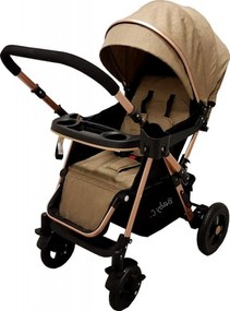 Carucior nou nascuti 2 in 1 BABY CARE™ PRO 511, Cadru aluminiu, Maner reversibil, Spatar reglabil in 5 trepte, Amortizoare, Plasa insecte, Frana