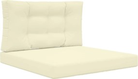 vidaXL Perna pentru canapea de exterior 2 pcs Crem Poliester