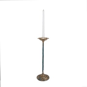 Suport de lumanare, din metal, Ø 11x35 cm, aspect vintage, Light