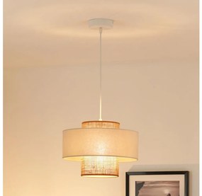 Brilagi - Lustr DALLAS 1xE27/15W/230V pr. 30 cm maro/crem/alb