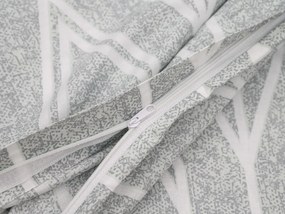 Lenjerie de pat din bumbac Renforce CREP GRAY STRIPES gri Dimensiune lenjerie de pat: 70 x 90 cm | 140 x 200 cm