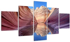 Tablou - valurile de Arizona (125x70 cm), în 40 de alte dimensiuni noi