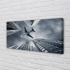 Tablouri canvas Oraș nor cer avion