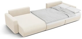 Canapea extensibila panoramica Belfast 4 locuri catifea L340 cm