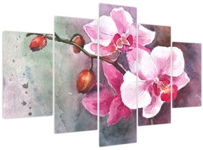 Tablou - Orhidee, acvariu (150x105 cm)