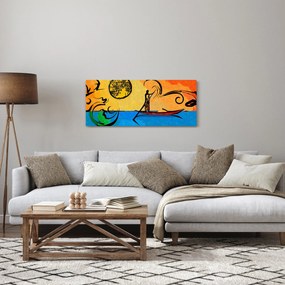Tablou cu pictură străveche (120x50 cm)
