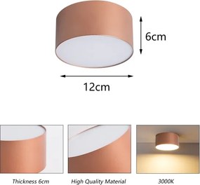 BRILAGI - Plafonieră LED pentru exterior FORIS LED/14W/230V, diametru 12 cm, bronz, IP44