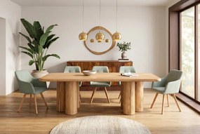 Masa sufragerie ART DECO 240cm lemn masiv de mango natural