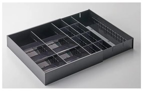 Organizator de tacâmuri negru din plastic 47.5 x 35 cm - YAMAZAKI