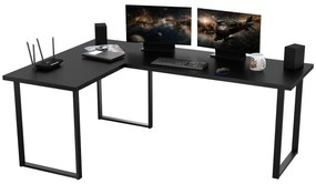 Masă PC de colț Vintid (Negru). 1054978