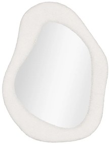 Oglindă Bosa, plușată, albă 46,5x61 cm